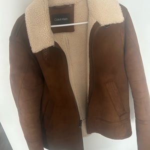 Calvin Klein brown fall/winter coat